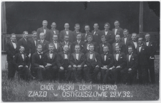 Zjazd chóru Echo w Ostrzeszowie 29 maja 1932 roku