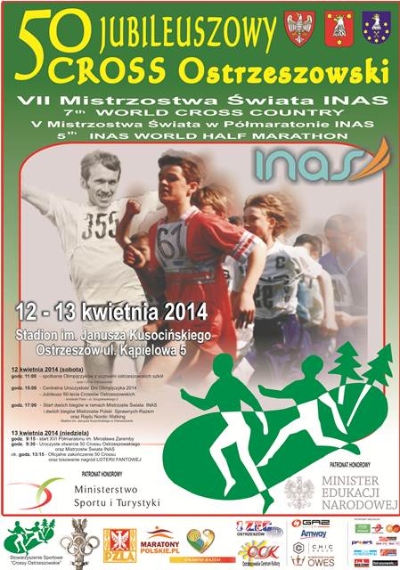 Plakat jubileuszowego 50. Crossu Ostrzeszowskiego