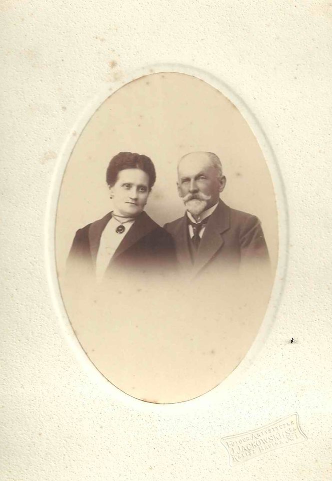Rudolf Otton Fibiger z żoną
