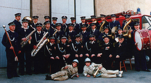 Orkiestra Dęta OSP Żerków w 1994 roku 